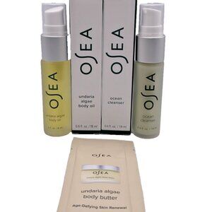 OSEA 5 Piece Set Undaria Algae Body Oil 18ml Ocean Cleanser 18ml Body Butter NEW